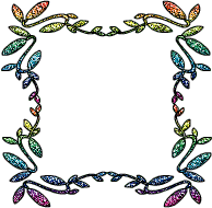 A rainbow frame